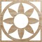 Ekena Millwork Blume Wood Fretwork Pierced Ceiling Medallion, Red Oak, 32"OD x 11 1/8"ID x 1/4"T CMWP32X32X0250BLRO - alternate 1